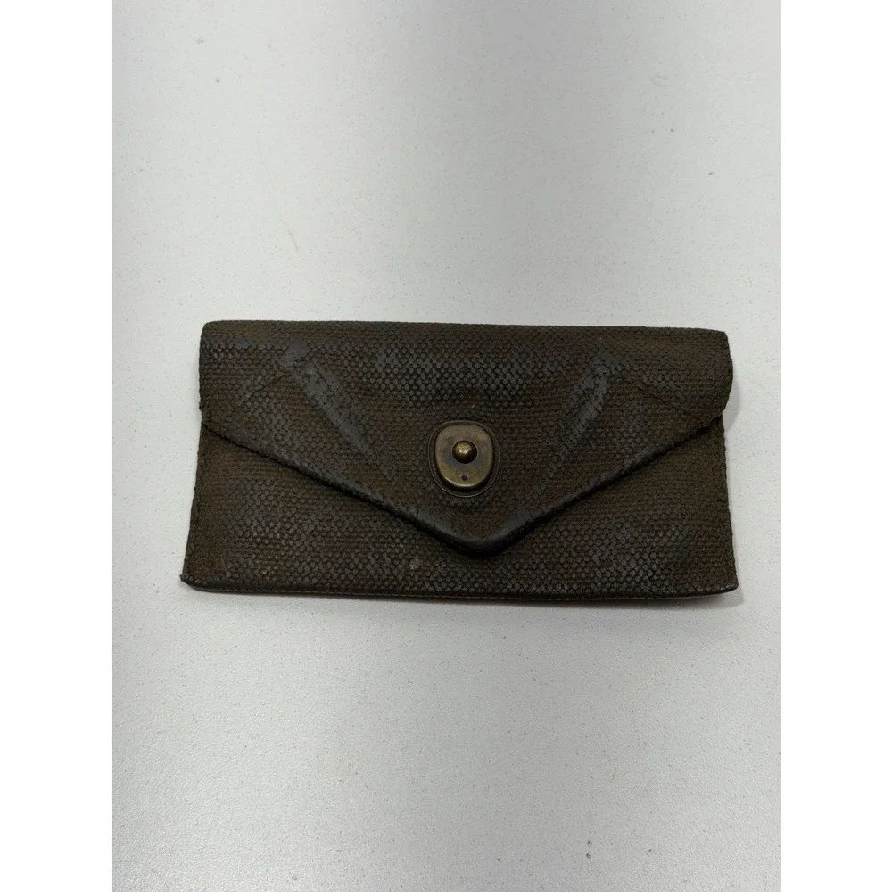 ORIGINAL WWII US ARMY INFANTRY M1942 FIRST AID CARLISLE BANDAGE CARRY BELT POUCH